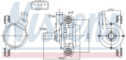 NISSENS 831385 Vannpumpe