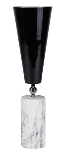 TATO Vox Bordlampe Hvit Marmor & Krom/Sort Stor