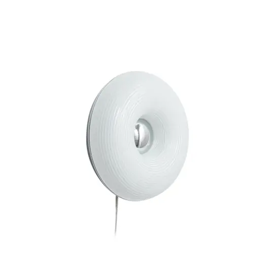 Lindby   Fjora LED bord /vegglampe hvit/krom Ø 30 cm