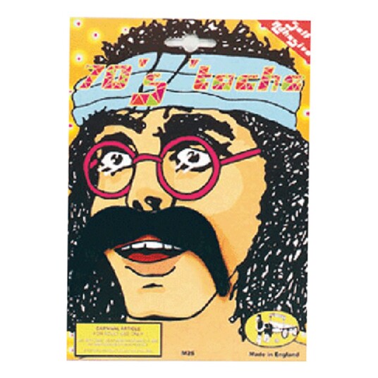 Smiffys Hippie Bart - Svart