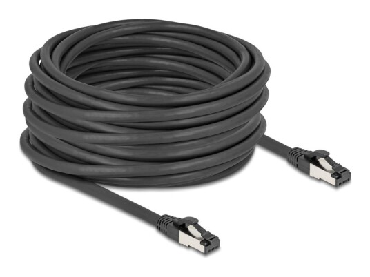 Delock Koblingskabel Rj-45 Hann Til Rj-45 Hann 15 M 6 Mm S/Ftp Pimf Cat 8.1 Uten Hindringer Halogenfri Up To 40 Gbps Data Transfer Rate Svart