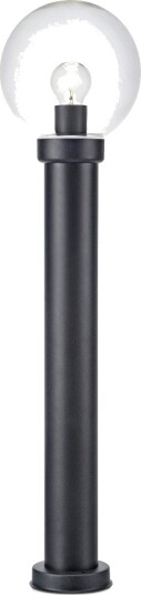 Caris Pullert  Høyde 82 Cm  Sort / Klart Glass