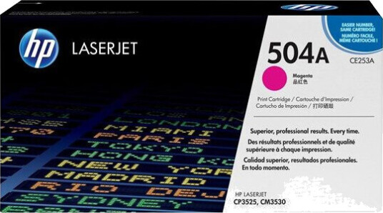 HP 504A / CE253A - Magenta Laser Toner - Laser toner Rød