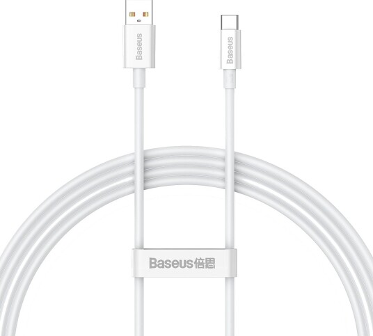 Baseus 1,5m USB-C Kabel 100W Hvit - Superior Series