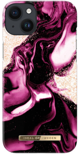 iDeal Of Sweden iPhone 14 Plus Fashion Deksel - Golden Ruby Marble