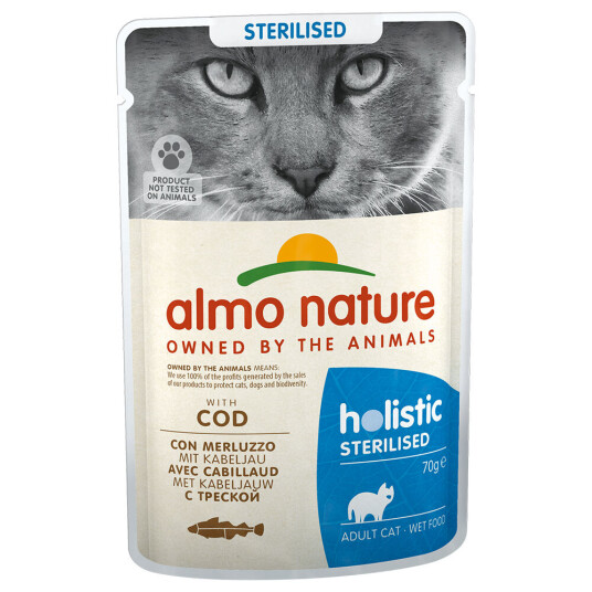 Holistic Sterilised Torsk 24 X 70 G Holistic Sterilised Torsk 24 X 70 G