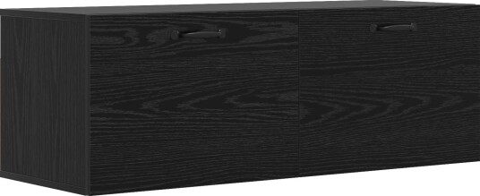 vidaXL Veggskap Svart eik 100 x 36,5 x 35 cm Konstruert tre