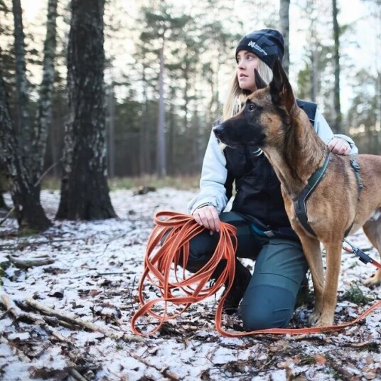 Non-Stop Dogwear Friction Langline 15m Oransje - Sporline til Hund Non-Stop Dogwear Friction Langline 15m Oransje - Sporline til Hund