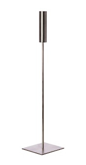 Lysestake i børstet aluminium 45 cm Lysestake i børstet aluminium 45 cm