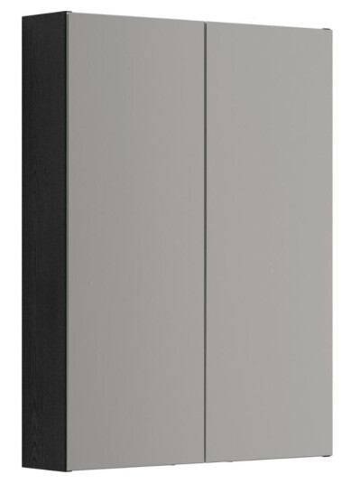 Dansani Inzo Style Speilskap 2 Dører B60-100xh80xd15 Svart eik / 60cm