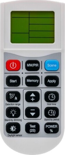 Norlux AS Norlux Ufo T & U   Remote sensor Settings