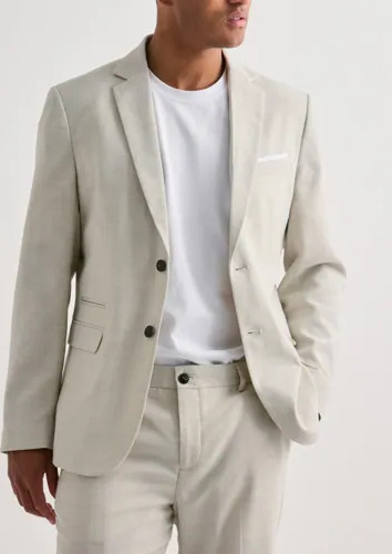 Selected Men Slhslim Oasis Linen Blz Noos Blazere Beige