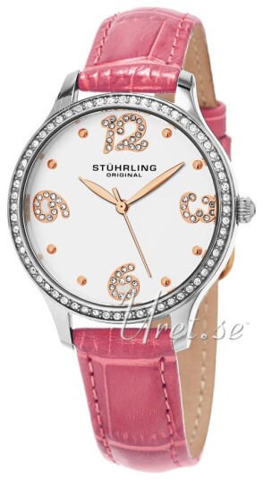 Stührling Original Dameklokke 560.03 Vogue Chic Sølvfarget/Lær