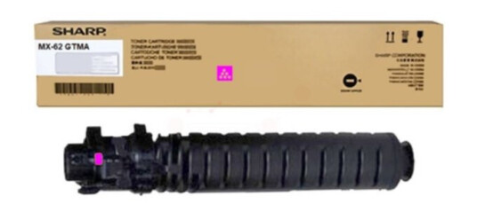 Sharp MX62GTMA Tonerkassett magenta 40.000 sider Sharp MX62GTMA Tonerkassett magenta 40.000 sider