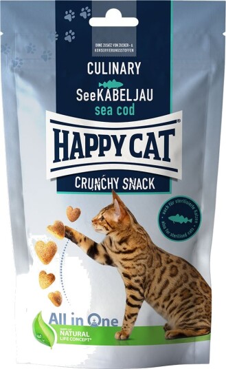 Happy Cat Culinary Crunchy Snack Torsk 2 X 70 G