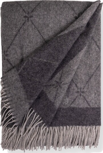 By Borg Cashmere ullpledd 130x200 cm   Toscana Perlagrigio grå pledd