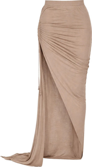 Rick Owens Dame Skjørt Beige M, Rick Owens Dame Skjørt Beige M,
