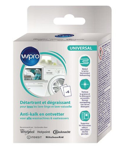WPRO Avkalkingsmiddel Oppvaskmaskin/vaskemaskin 300 gr