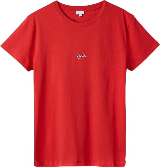 Lala Berlin T skjorte Hot Oransje/Hvit m. Logo Lala Berlin XS Xtra Small T skjorte Rød Lala Berlin T skjorte Hot Oransje/Hvit m. Logo Lala Berlin XS Xtra Small T skjorte Rød