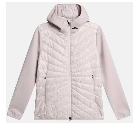 J.lindeberg Madde Quilt Hybrid Hood Grey Lilac M Jakker