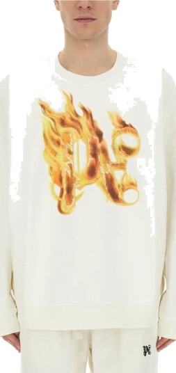 Palm Angels, Herre, Gensere & Hettegensere, Hvit, M,