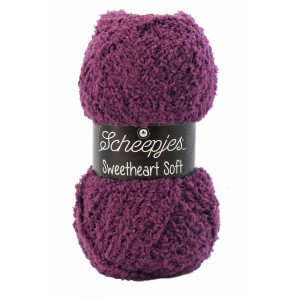 Scheepjes Sweetheart Soft Garn Unicolor 14 Lilla Scheepjes Sweetheart Soft Garn Unicolor 14 Lilla