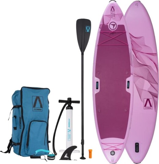 FitNord Aqua Leaf 340 SUP-brettsett, rosa G2 FitNord Aqua Leaf 340 SUP-brettsett, rosa G2