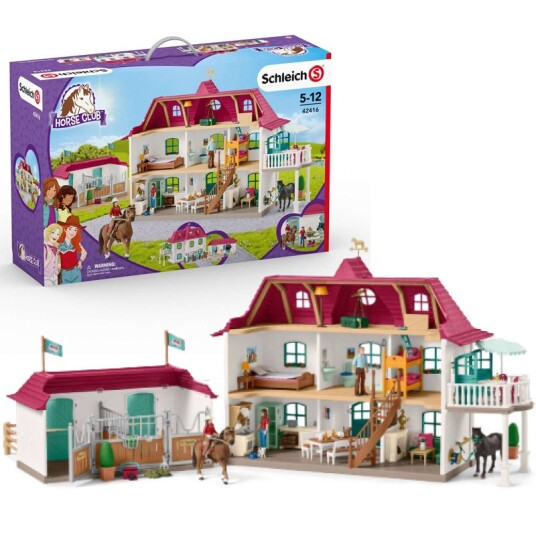 Schleich Horse Club Stor Hestegård Med Gårdshus Og Stall