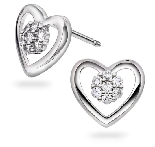 Pan Jewelry, Øredobber i sølv med zirkonia