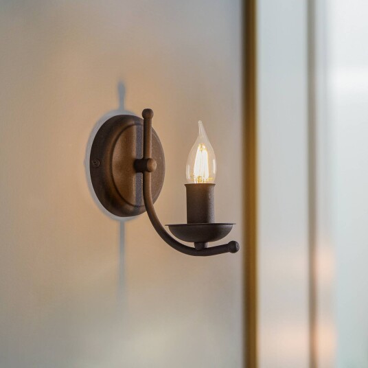 Lamkur Vegglampe Kandela svart