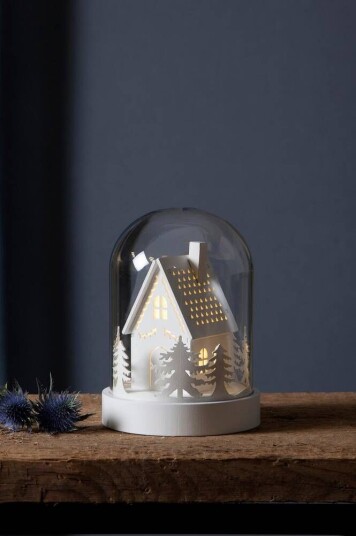Star Trading Glasskuppel Hus Hvit 1596670-03-0 1533087-02-0