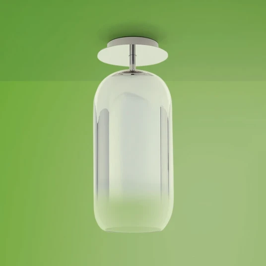 Artemide Gople Mini Taklampe Silver