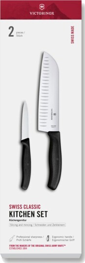 Victorinox Swiss Classic knivsett 2 deler, svart