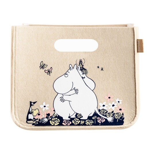 Muurla Mumin Hug oppbevaringskurv 26 x 26 cm Beige