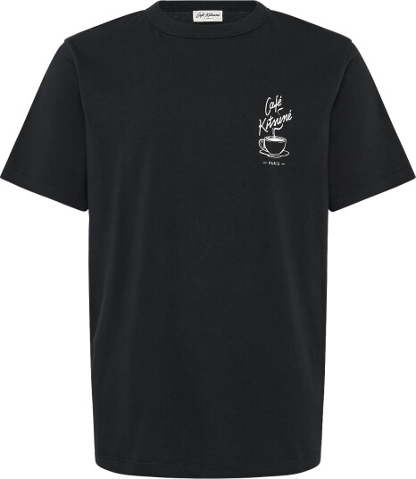 Maison Kitsune Cafe Kitsune Coffee Cup Relax Tee Shirt Black S