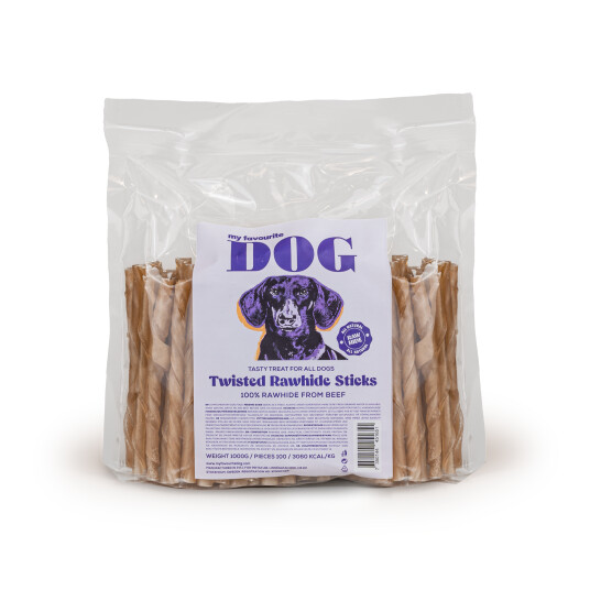 My Favourite Dog Tyggepinner Råskinn 12,5 cm 100-pk - 1000 g