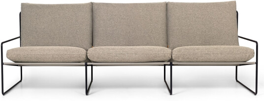 Ferm Living   Desert 3 Seater Black / Dark Sand   Utendørs Sofaer
