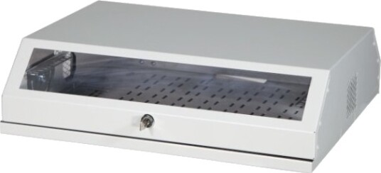 Efb Elektronik 691703V Veggmonterbar Hylle 8U 30 Kg Nøkkellås Hvit