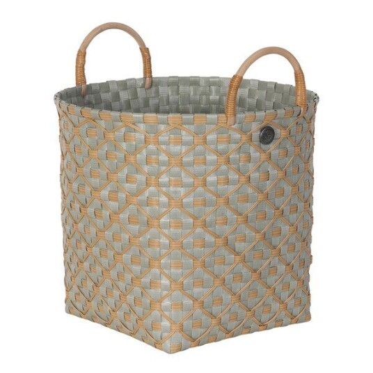 Handed By   Ivy & Rose medium kurv m/håndtak 30x27 cm matcha green