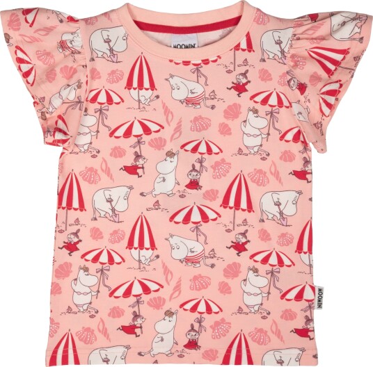 MUMIN Snäckstrand T Shirt   Pink   104