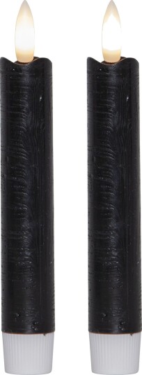 Star Trading LED Antikklys Korte Rustic Svart 2-pakning 062-96