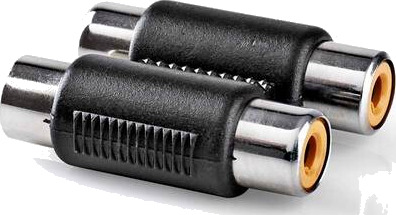Nedis RCA Stereo Adapter 2x RCA Hun - Nikkelbelagt Skjøtekontakt