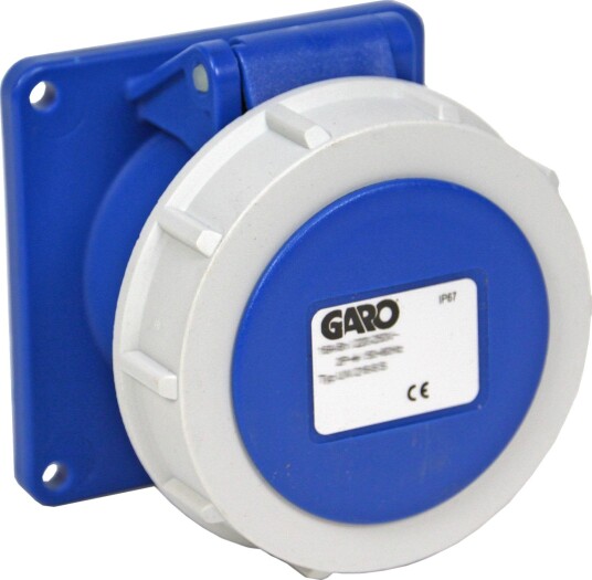 Garo Uiv 432-9 S Paneluttak IP67, 5-Polet, 32 A Blå, 9 H