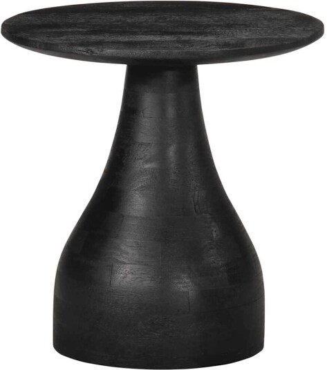 Sidebord svart Ø40x40 cm heltre mango 8721158413147