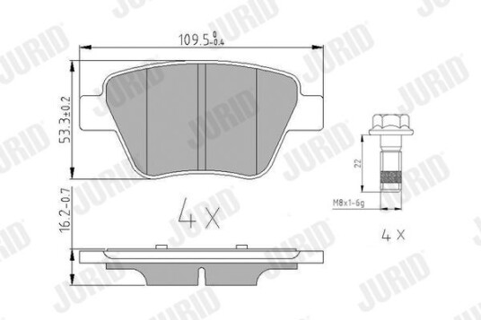 Bremseklosser JURID 573312J Bremseklosser JURID 573312J