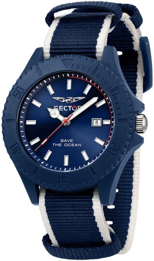 Sector Herreklokke R3251539001 Blå/Tekstil Ø43 mm Sector Herreklokke R3251539001 Blå/Tekstil Ø43 mm