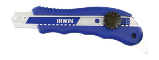 Irwin 18 mm Brytebladkniv med Låseskrue og Tæppehage