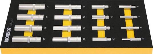 Ironside 103831 Bitspipesett 1/4", 1/2" piper, lange, Garasjeinnredning & oppbevaring