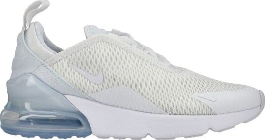 Nike Sneaker Air Max 270 Hvit/Metallisk sølv Barn størrelse 31