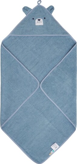 Pippi Hooded Baby Towel DUSTY BLUE 8383 cm Pippi Hooded Baby Towel DUSTY BLUE 8383 cm